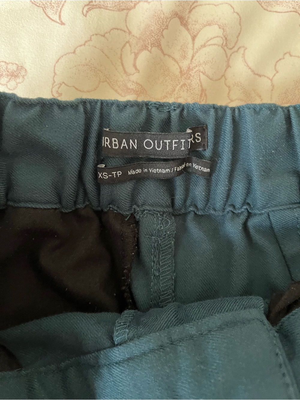 Urban Outfitters High-Waist Wide Leg Pants in Deep Teal XS - Picture 11 of 13